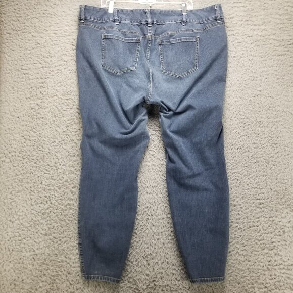 Torrid Jeans Womens Plus 24 Extra Tall Blue Jeggings Stretch Denim - Picture 9 of 15